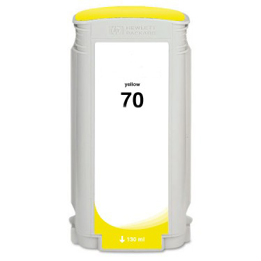Premium Quality Yellow Pigment Inkjet Cartridge compatible with HP C9454A (HP 70)