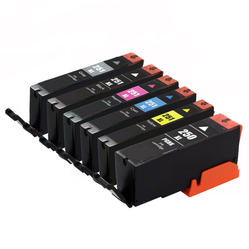 Premium Quality Black, Cyan, Magent, Yellow Inkjet Cartridges compatible with Canon 6448B001 (6450B001)