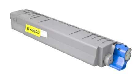 Premium Quality Yellow Toner Cartridge compatible with Okidata 43487733