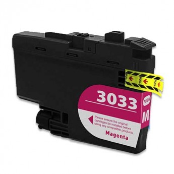 Premium Quality Magenta Super High Yield Inkjet Cartridge compatible with Brother LC3033M