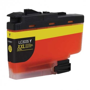 Premium Quality Yellow Ultra High Yield Inkjet Cartridge compatible with Brother LC3035Y