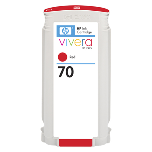 Premium Quality Red Pigment Inkjet Cartridge compatible with HP C9456A (HP 70)