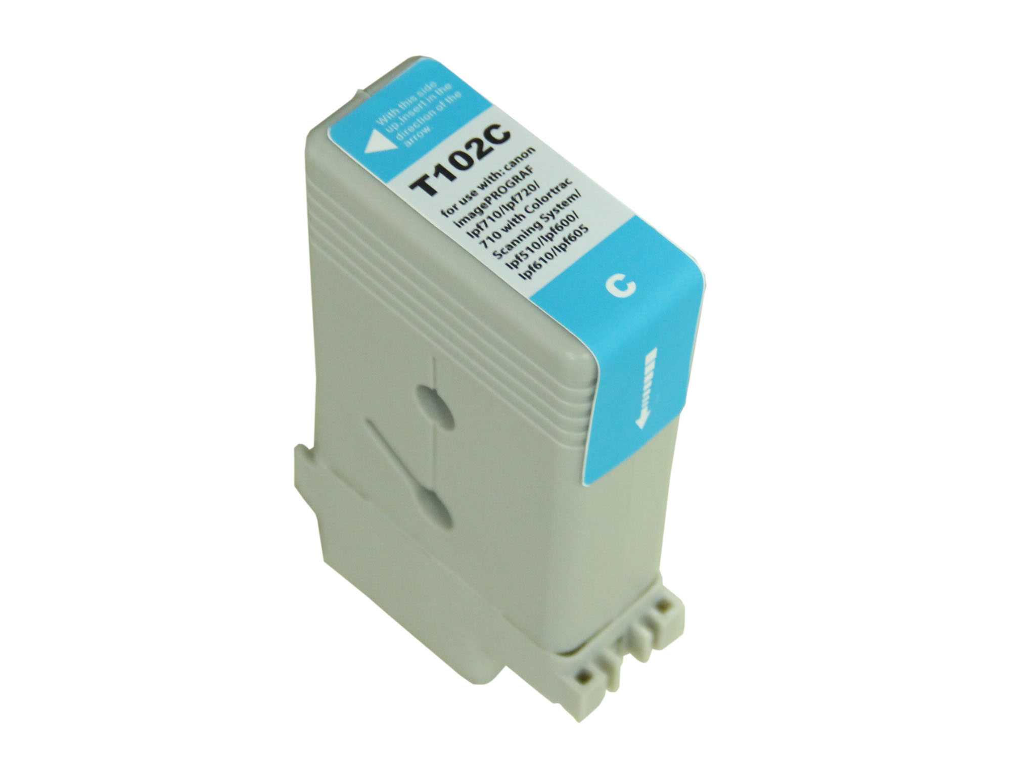 Premium Quality Cyan Inkjet Cartridge compatible with Canon 0896B001 (PFI-102C)