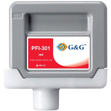Premium Quality Red Inkjet Cartridge compatible with Canon 1492B001 (PFI-301Red)