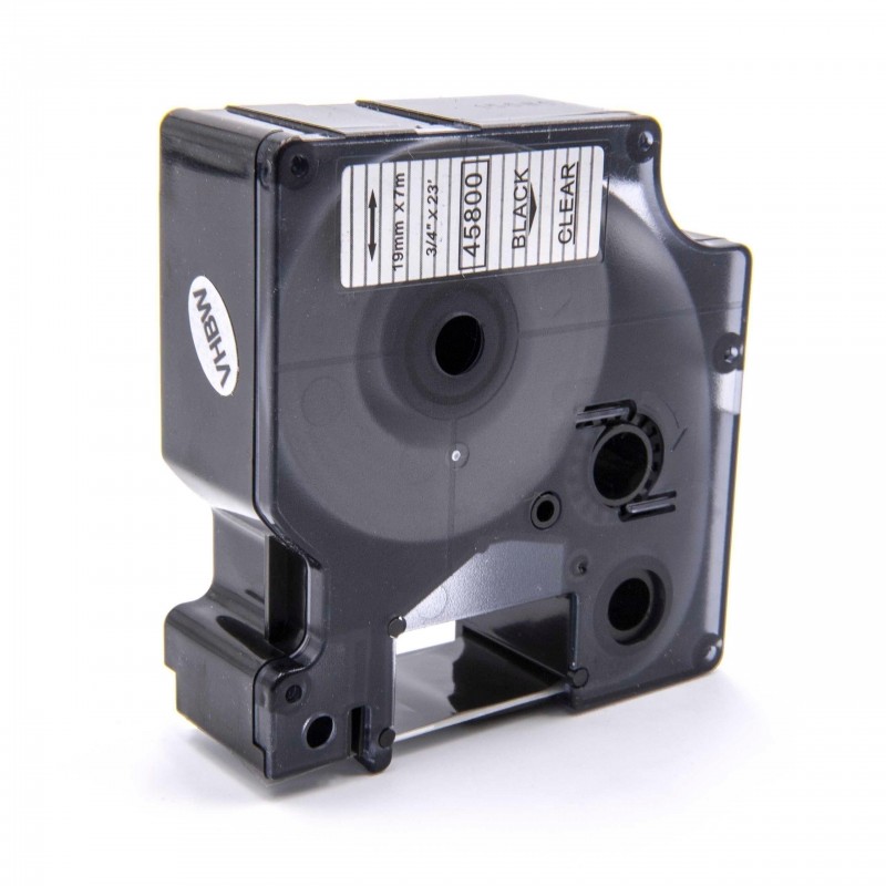 Premium Quality Black on Clear compatible with Dymo 45800