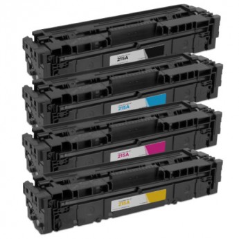 Premium Quality Black, Cyan, Magenta, Yellow Toner Cartridges compatible with HP W2310A, W2311A, W2312A, W2313A (HP 215A),