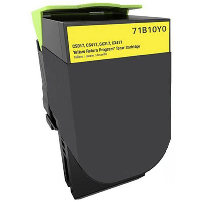 Premium Quality Yellow Toner Cartridge compatible with Lexmark 71B10Y0