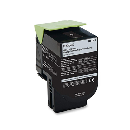 Premium Quality Black Toner Cartridge compatible with Lexmark 70C1HK0 (Lexmark 701HK)