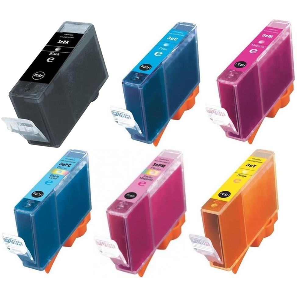 Premium Quality BK, C, M, Y Inkjet Cartridges compatible with Canon 4480A003AA (BCI-3)