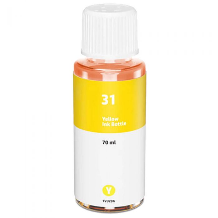 Premium Quality Yellow Ink Bottle compatible with HP 1VU28AN (HP 31)