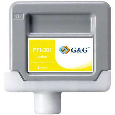 Premium Quality Yellow Inkjet Cartridge compatible with Canon 1489B001 (PFI-301Y)