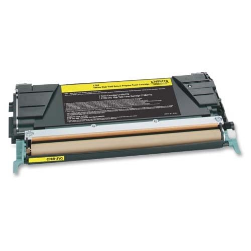 Premium Quality Yellow Toner compatible with Lexmark X746A1YG