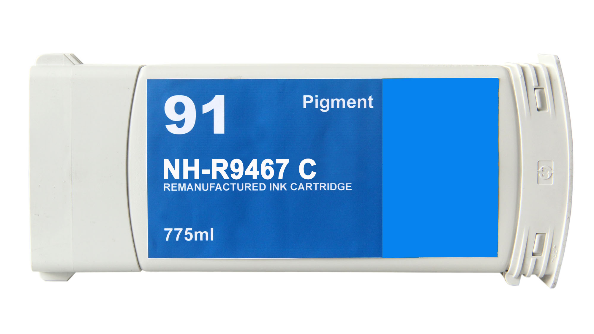 Premium Quality Cyan Inkjet Cartridge compatible with HP C9467A (HP 91)
