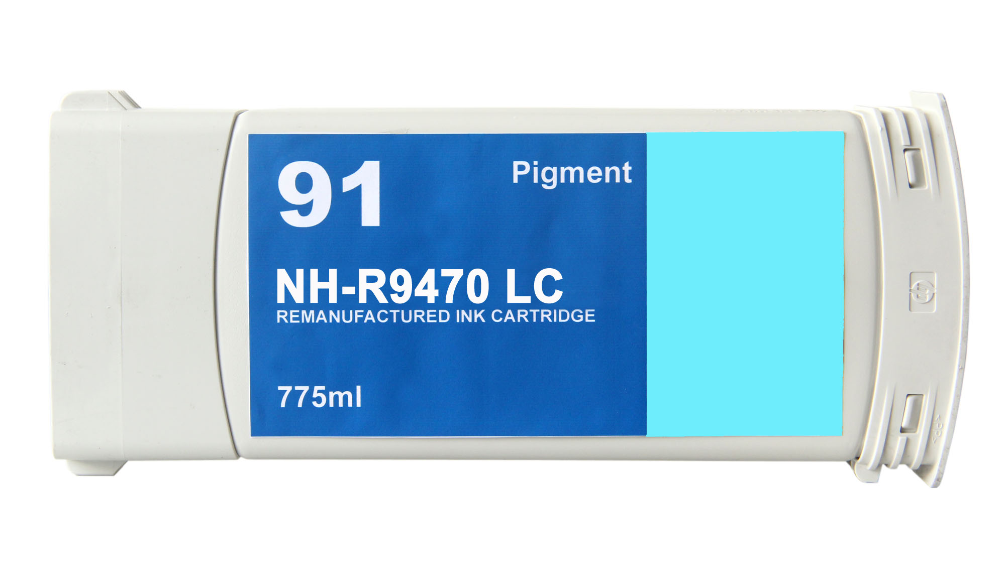Premium Quality Light Cyan Inkjet Cartridge compatible with HP C9470A (HP 91)