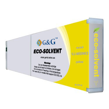 Premium Quality Yellow Eco-Ultra Ink compatible with Mutoh VJ-MSINK3 YE-440