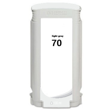 Premium Quality Light Gray Pigment Inkjet Cartridge compatible with HP C9451A (HP 70)