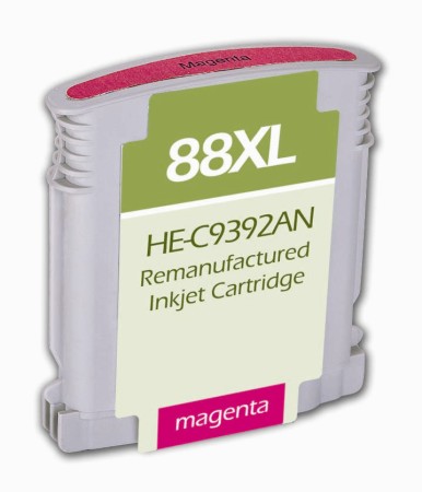 Premium Quality Magenta Inkjet Cartridge compatible with HP C9392AN (HP 88XL)