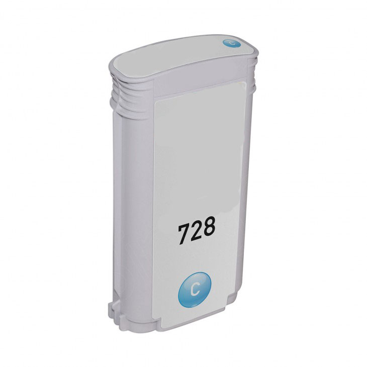 Premium Quality Cyan 130-ml Ink Cartridge compatible with HP F9J67A (HP 728)