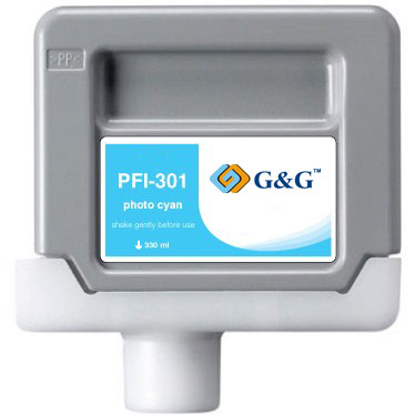 Premium Quality Photo Cyan Inkjet Cartridge compatible with Canon 1490B001 (PFI-301PC)