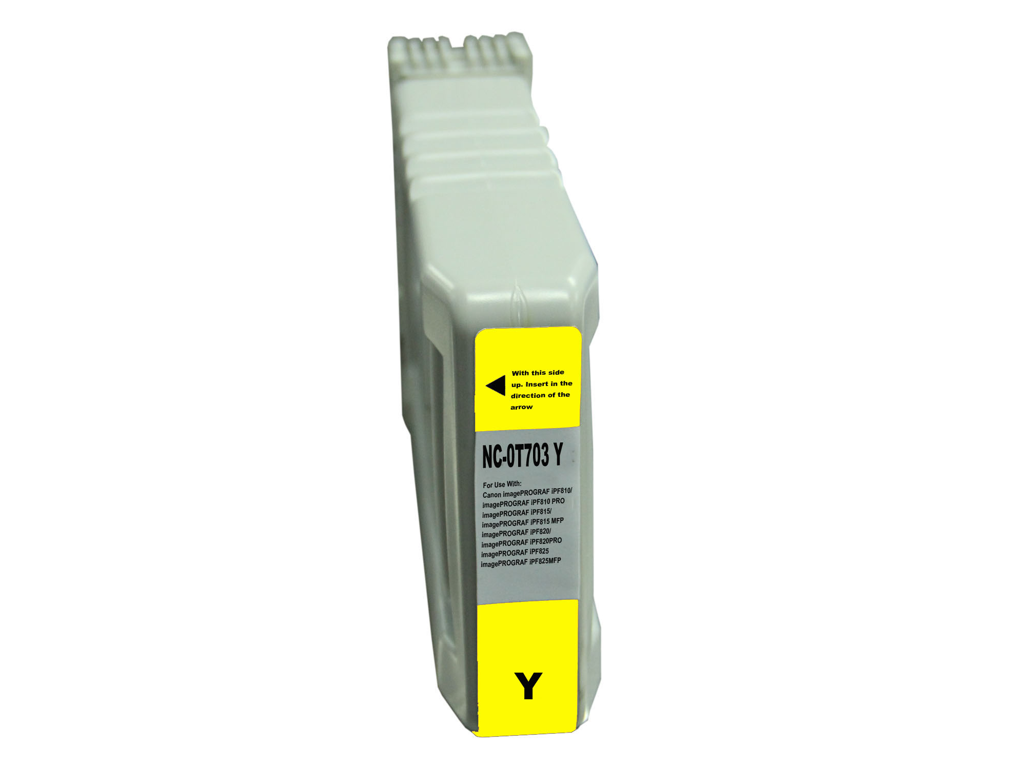 Premium Quality Yellow Inkjet Cartridge compatible with Canon 2966B001AA (PFI-703Y)