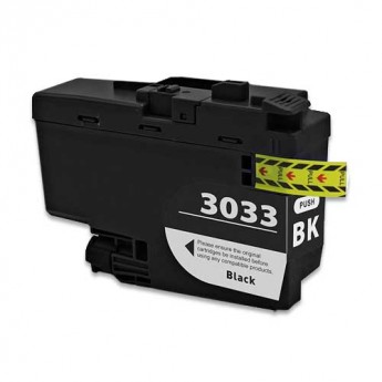 Premium Quality Black Super High Yield Inkjet Cartridge compatible with Brother LC3033Bk