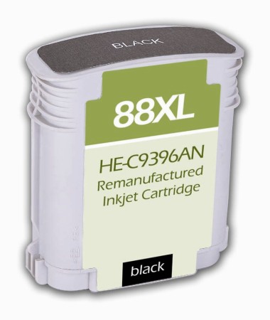 Premium Quality Black Inkjet Cartridge compatible with HP C9396AN (HP 88XL)