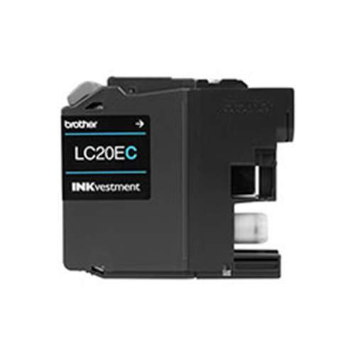 Premium Quality Super High Capacity Cyan Inkjet Cartridge compatible with the Brother LC20EC