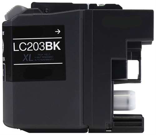 Premium Quality High Capacity Black Inkjet Cartridge compatible with the Brother LC-203Bk