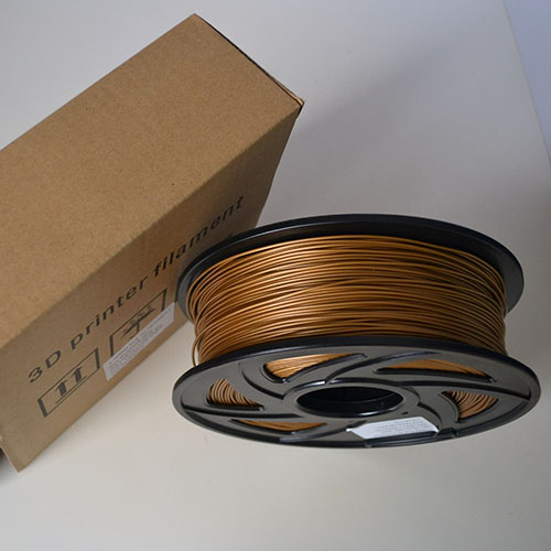 Premium Quality Gold PLA 3D Filament compatible with the Universal PLA-Gold-3