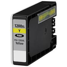 Premium Quality High Capacity Yellow Inkjets compatible with the Canon (PGI-1200xl Y) 9198B001