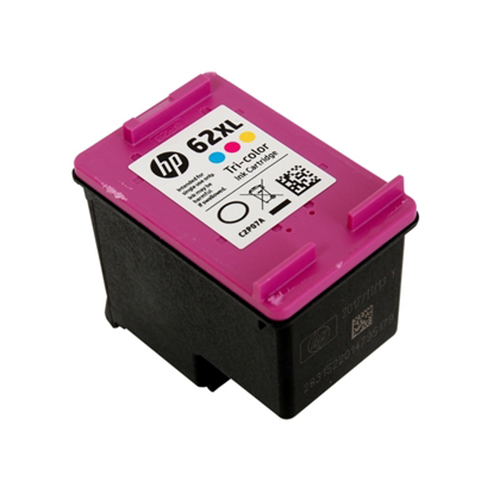 Premium Quality High Yield Tri-Color Ink Cartridge compatible with the HP HP 62XL C2P07AN