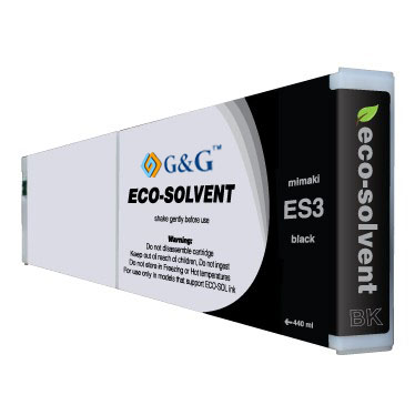 Premium Quality Black Eco Solvent Ink compatible with the Mimaki ES3 Bk-440