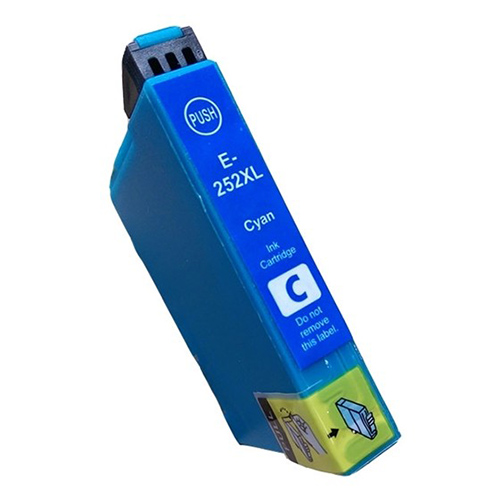 Premium Quality High Capacity Cyan Inkjet Cartridge compatible with the Epson (Epson 252XL) T252XL220