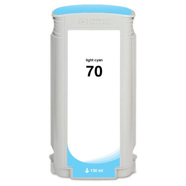 Premium Quality Light Cyan Pigment Inkjet Cartridge compatible with the HP (HP 70) C9390A