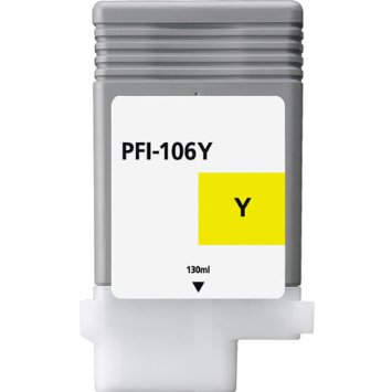 Premium Quality Yellow Inkjet Cartridge compatible with the imagePROGRAF iPF6300 (PFI-106Y) 6624B001AA