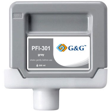 Premium Quality Gray Inkjet Cartridge compatible with the Canon PFi301GY