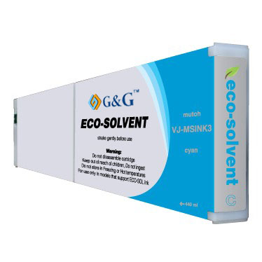 Premium Quality Cyan Eco-Ultra Ink compatible with the Mutoh VJ-MSINK3-CY-440