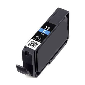 Premium Quality Cyan Inkjet Cartridge compatible with the Canon (PGI-72C) 6404B002
