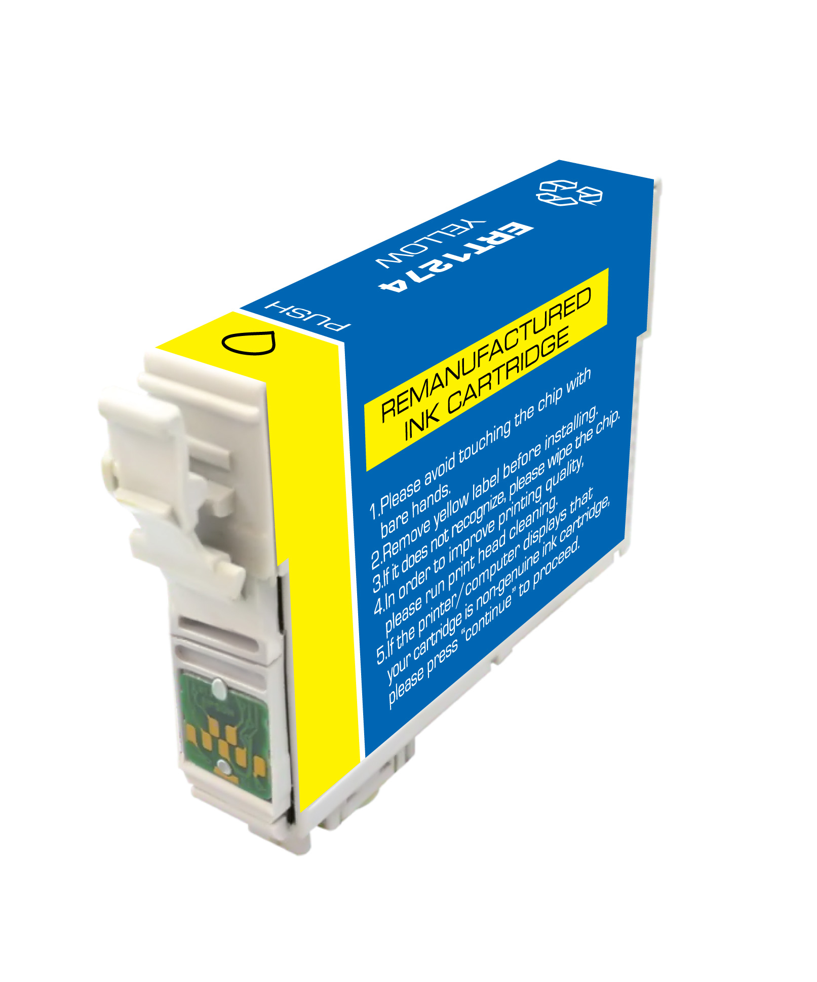 Premium Quality High Capacity Yellow Inkjet Cartridge compatible with the Epson (T127) T127420