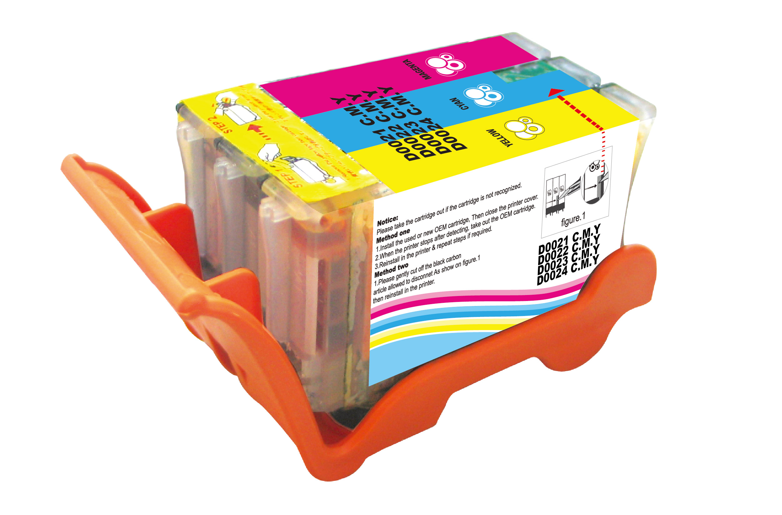 Premium Quality High Yield Color Inkjet Cartridge compatible with the Dell T094N. Dell 24 C. Dell 21. 22. 23 C