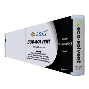 Premium Quality Black Eco-Ultra Ink compatible with the Mutoh VJ-MSINK3-BK-440