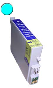 Premium Quality Light Cyan Inkjet Cartridge compatible with the Epson T048520