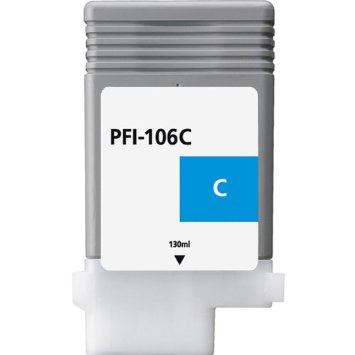 Premium Quality Cyan Inkjet Cartridge compatible with the imagePROGRAF iPF6300 (PFI-106C) 6622B001AA