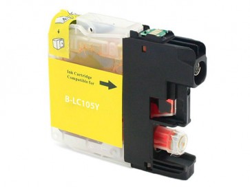 Premium Quality Yellow Ink Cartridge compatible with the Brother (LC105Y) LC105