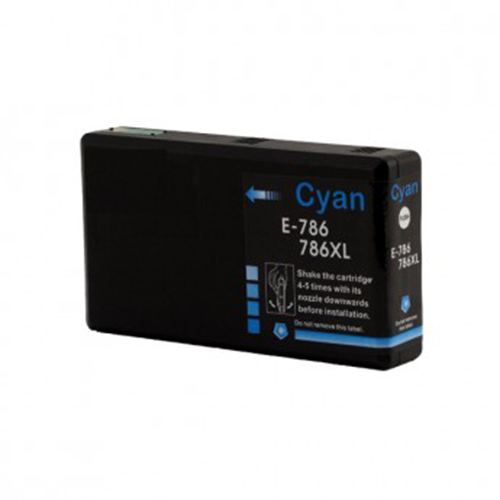 Premium Quality High Capacity Cyan Inkjet Cartridge compatible with the Epson (Epson 786XL. 788XL) T786XL220. T788XL220