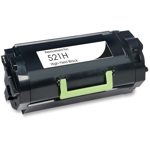 Lexmark Compliant Black Toner Cartridge compatible with Lexmark 52D1H00 (Lexmark 521H)