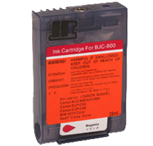 Premium Quality  Magenta   Inkjet Cartridge compatible with the Canon (BJI-643M) 1011A003
