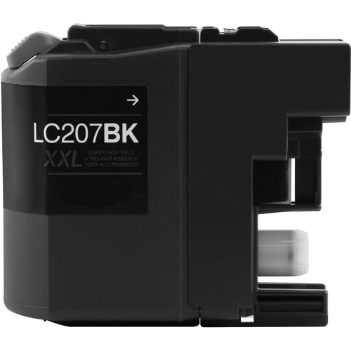 Premium Quality Super High Capacity Black Inkjet Cartridge compatible with the Brother LC-207Bk